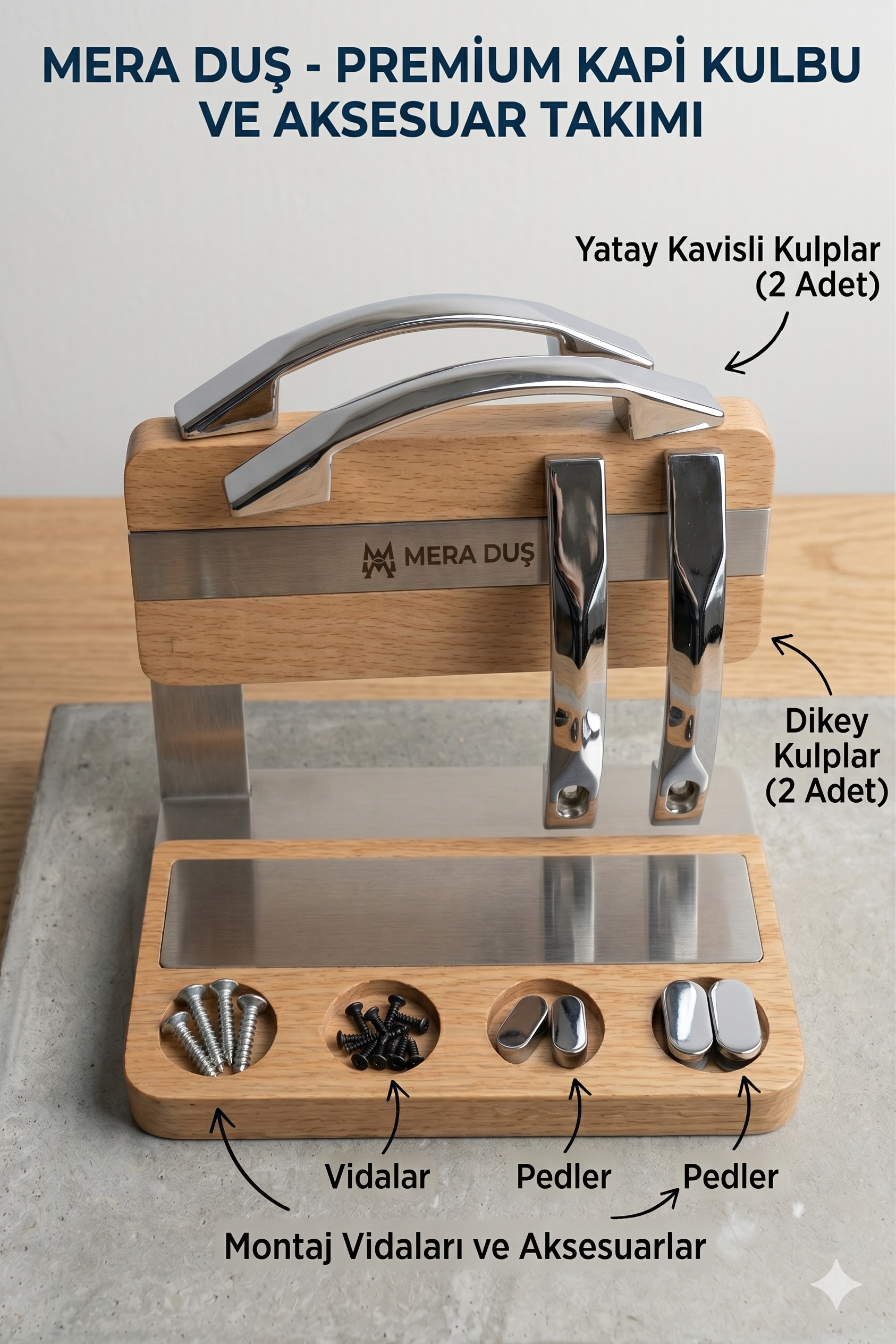 Duşakabin Ay Kulp (Krom)